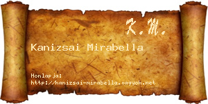 Kanizsai Mirabella névjegykártya